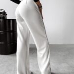 Spodnie damskie eleganckie BEGONIA OLAVOGA ecru