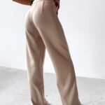 Spodnie damskie eleganckie BEGONIA OLAVOGA beżowe