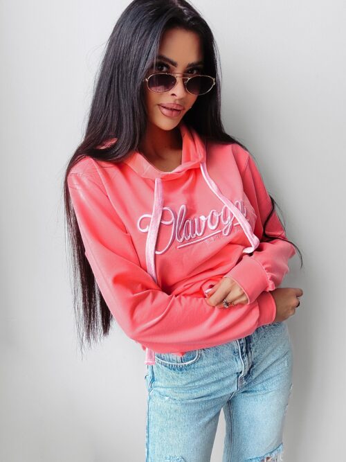 Bluza z kapturem TULUZA OLAVOGA koralowa