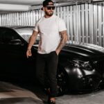 T-shirt męski klasyczny BERGO OLAVOGA ecru