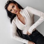 Bluzka z suwakiem BIANCO OLAVOGA beżowa