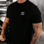 T-shirt męski STONE OLAVOGA czarny