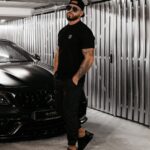 T-shirt męski STONE OLAVOGA czarny