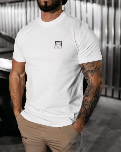 T-shirt męski STONE OLAVOGA ecru