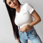 Bluzka krótka LIMA OLAVOGA ecru