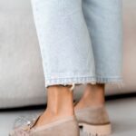 Mokasyny zamszowe Madam Fikte cappucino