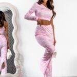 Komplet elastyczny NB Zirio różowo-biały