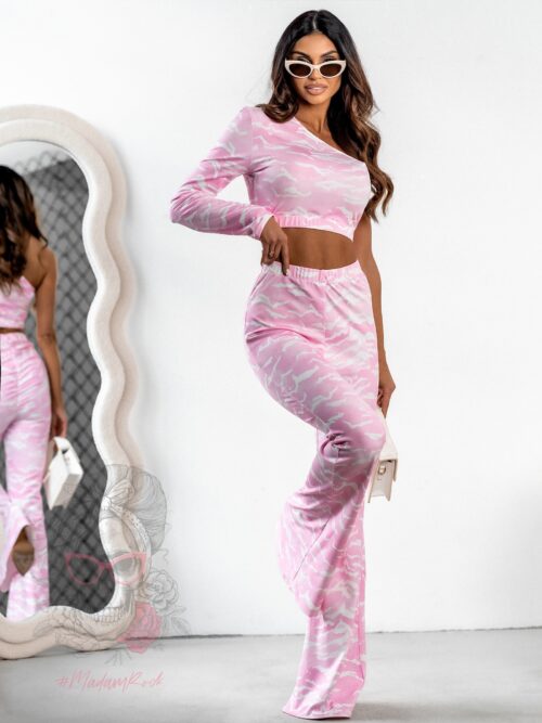 Komplet elastyczny NB Zirio różowo-biały