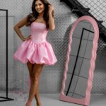 Sukienka z tafty NB Cindyrella różowa