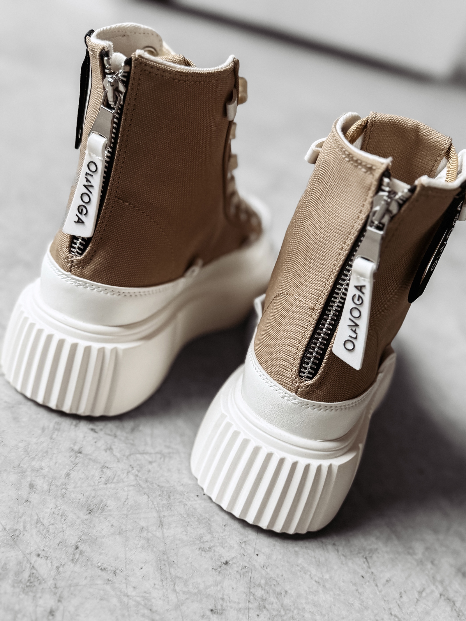 Trampki damskie DAZZLE OLAVOGA beżowe