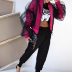 Bluza z tiulem MC Tulle różowa