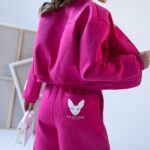 Kurtka bomberka MC The Label amarantowa