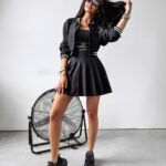 Komplet ze spódnicą ANSWEAR OLAVOGA czarny