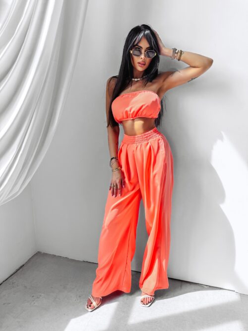 Komplet wakacyjny Sillena Ola Voga łososiowy