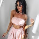 Komplet wakacyjny Sillena Ola Voga pudrowy róż