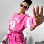 Komplet bawełniany LAZER OLAVOGA róż-ecru