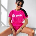 Komplet welurowy Couture Ola Voga amarantowy