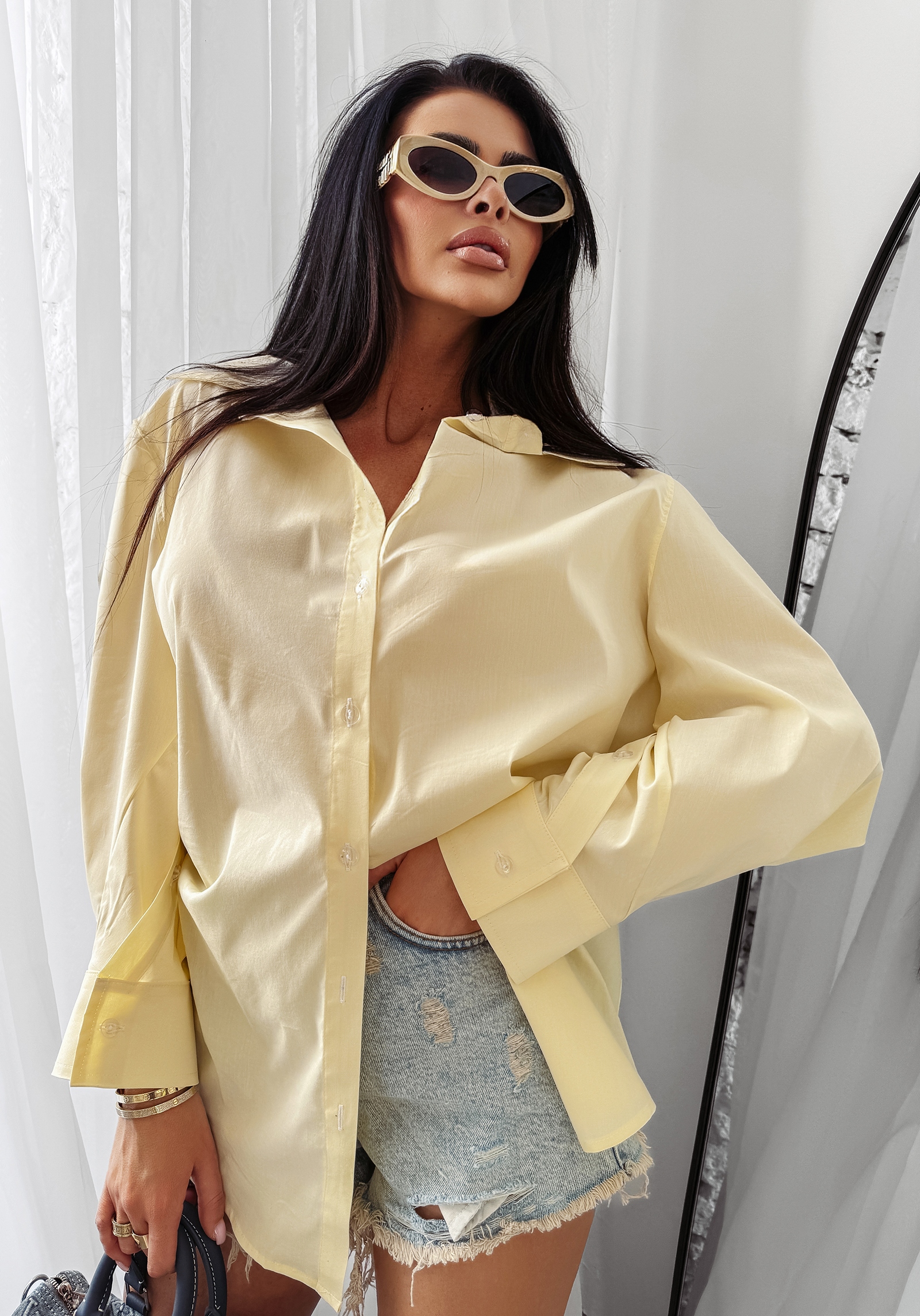 Koszula klasyczna WONDER OLAVOGA cytryna