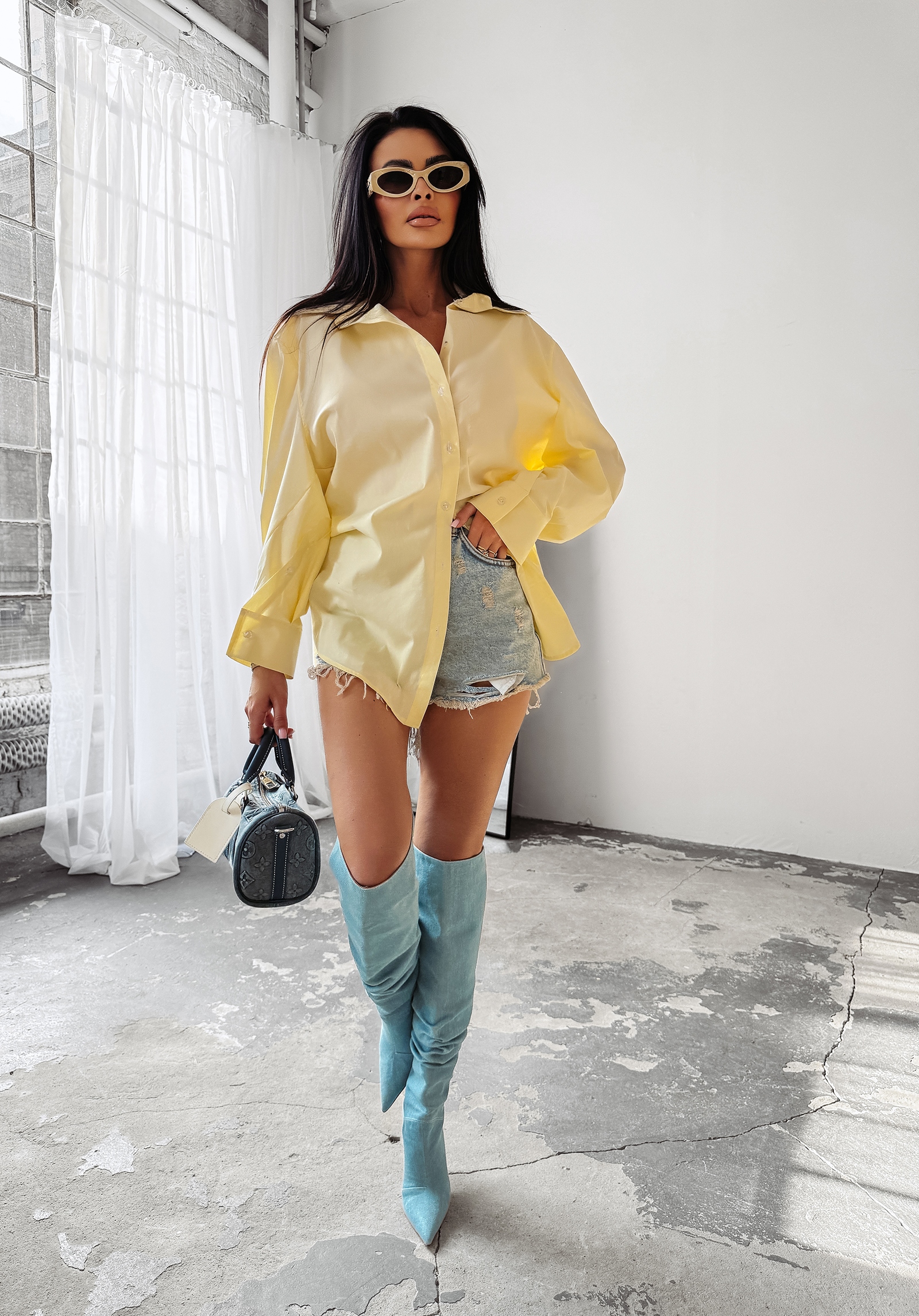 Koszula klasyczna WONDER OLAVOGA cytryna