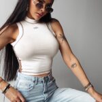 Top dopasowany LYON OLAVOGA ecru