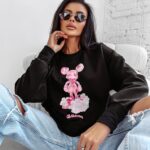 Bluza damska bawełniana AZAELA OLAVOGA czarna