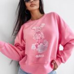 Bluza damska bawełniana AZAELA OLAVOGA różowa