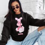 Bluza damska bawełniana AZAELA OLAVOGA czarna