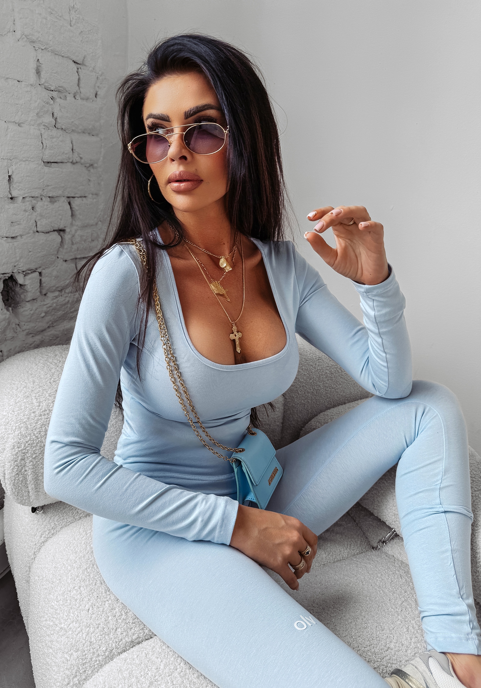 Komplet damski elastyczny COCONUT OLAVOGA błękitny Komplet damski elastyczny COCONUT OLAVOGA błękitny