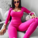 Komplet damski elastyczny COCONUT OLAVOGA różowy