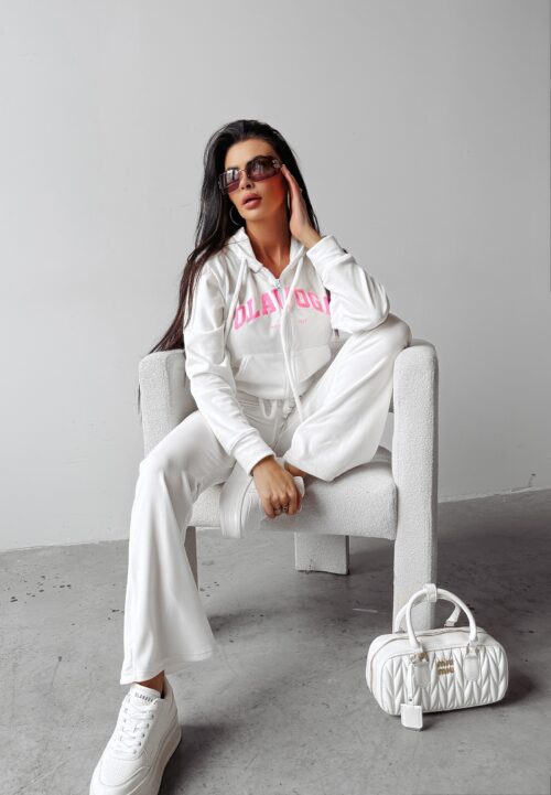 Komplet welurowy MAPLE OLAVOGA ecru