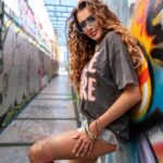 T-shirt bawełniany Solemare grafitowy