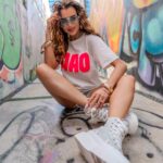 T-shirt dekatyzowany Ciao biały