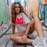 T-shirt dekatyzowany Ciao biały