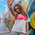 T-shirt dekatyzowany Ciao biały