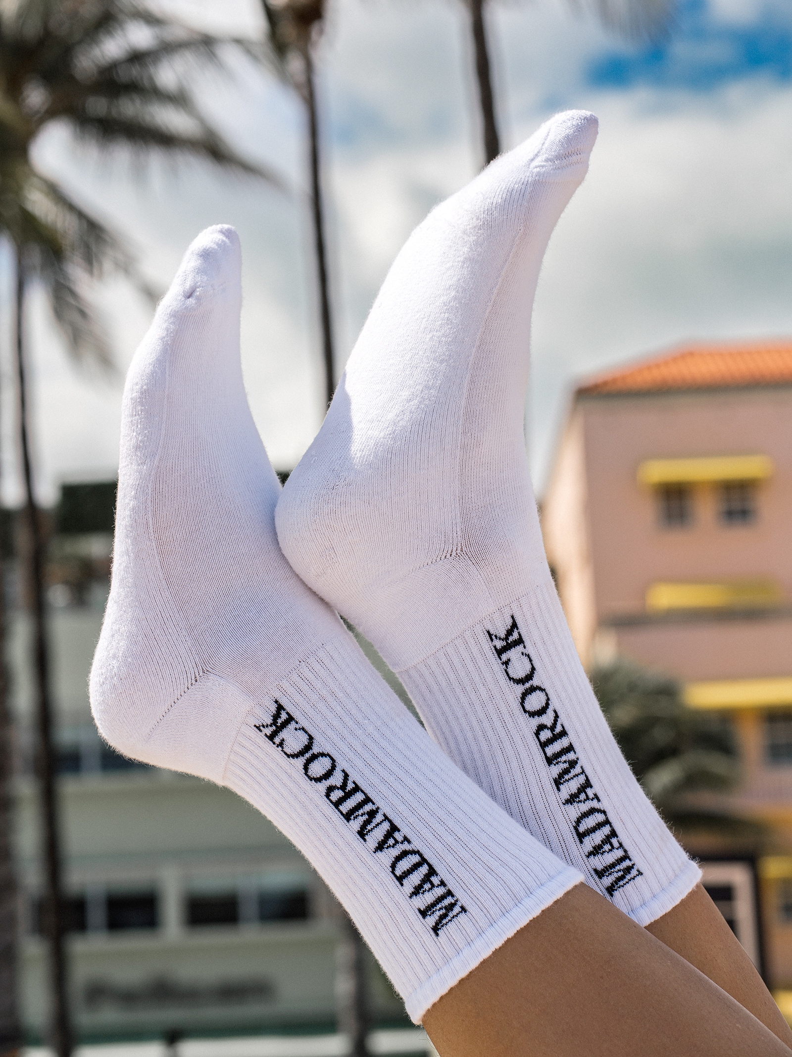 Skarpetki damskie półfrotte CITYS biało-czarne