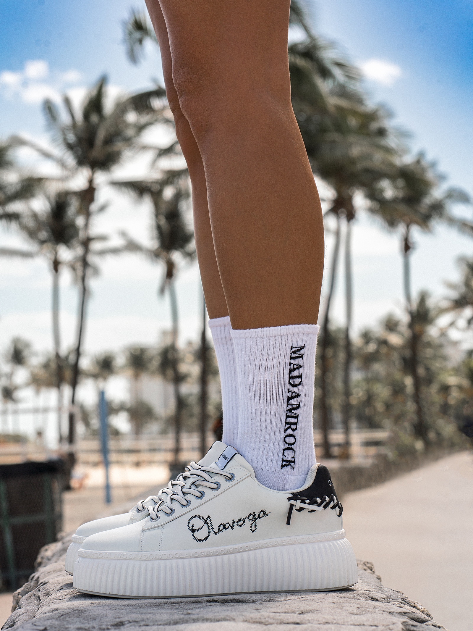 Skarpetki damskie półfrotte CITYS biało-czarne