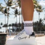 Skarpetki damskie METRO biało-czarne