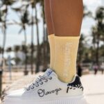 Skarpetki damskie półfrotte CITYS cytrynowe