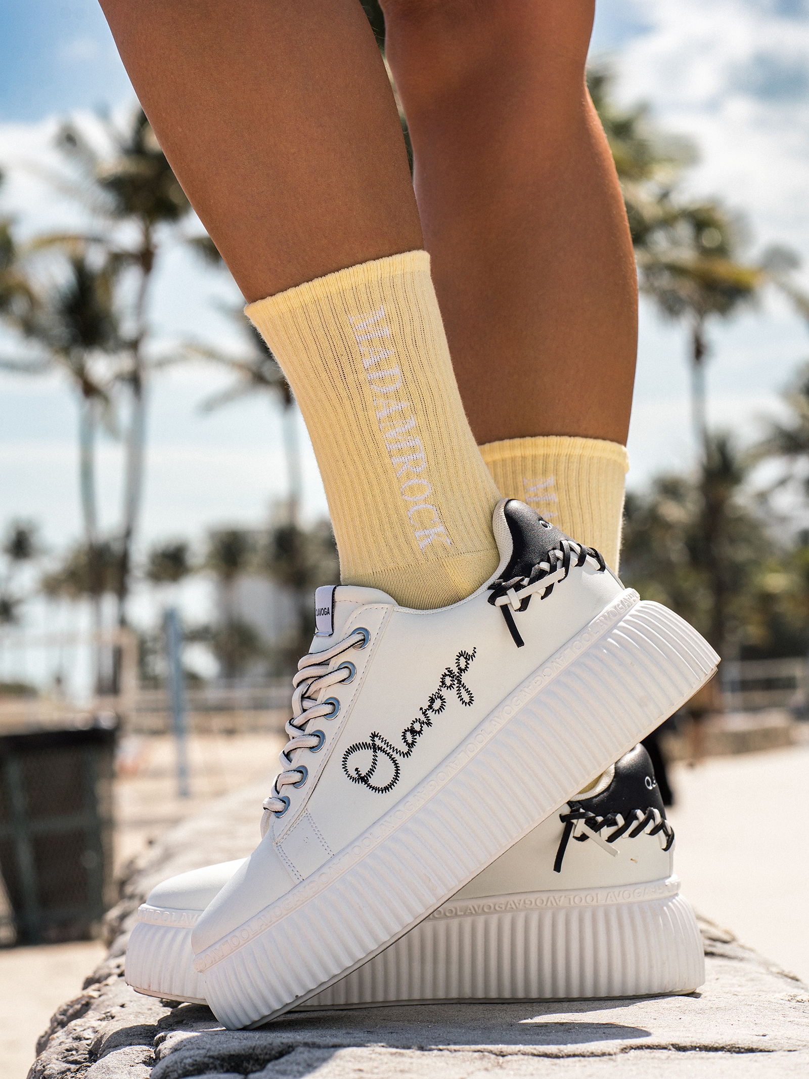 Skarpetki damskie półfrotte CITYS cytrynowe