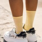 Skarpetki damskie półfrotte CITYS cytrynowe