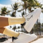 Skarpetki damskie półfrotte CITYS cytrynowe