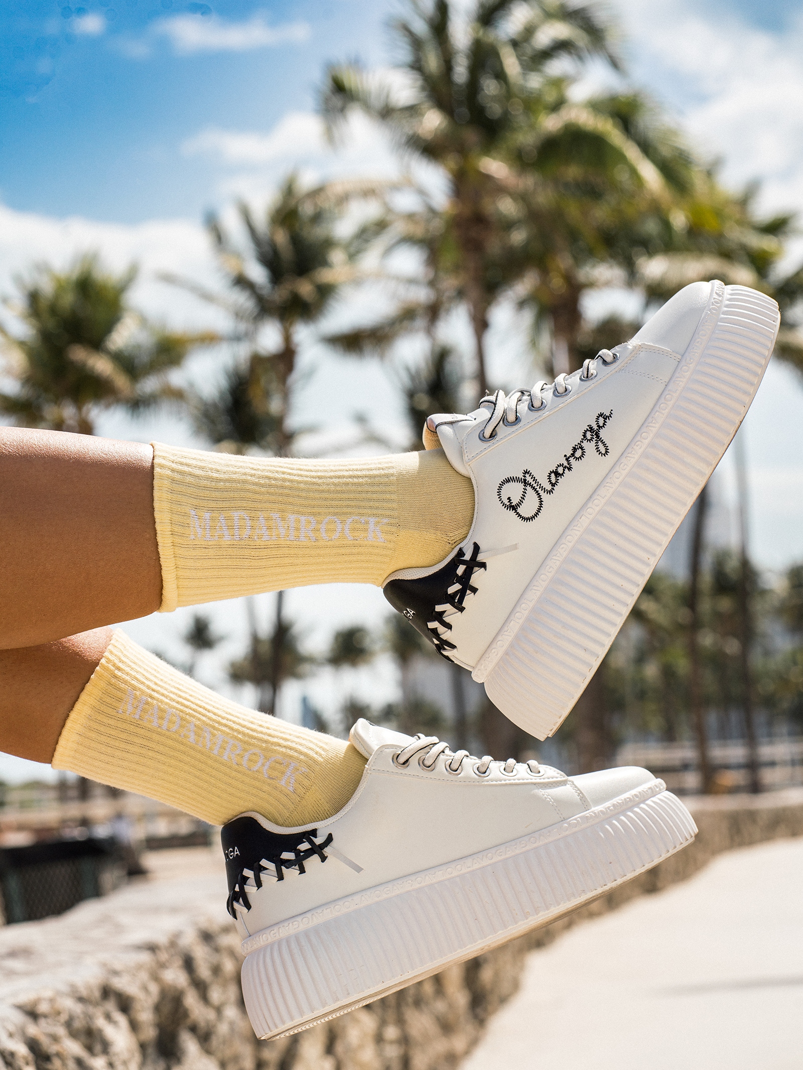 Skarpetki damskie półfrotte CITYS cytrynowe