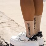 Skarpetki damskie półfrotte CITYS beżowo-czarne