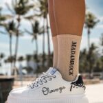 Skarpetki damskie półfrotte CITYS beżowo-czarne