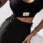 Legginsy przylegające LULLABY OLAVOGA czarne