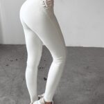 Legginsy przylegające LULLABY OLAVOGA ecru