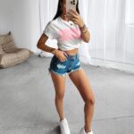 T-shirt bawełniany SNACK OLAVOGA szary