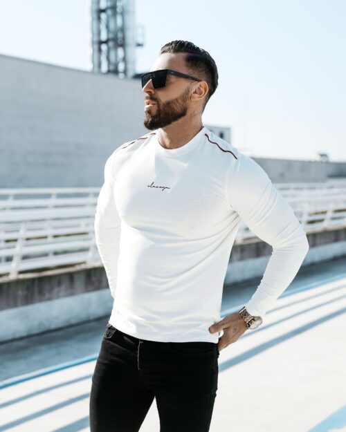 Bluzka męska longsleeve CONY OLAVOGA ecru