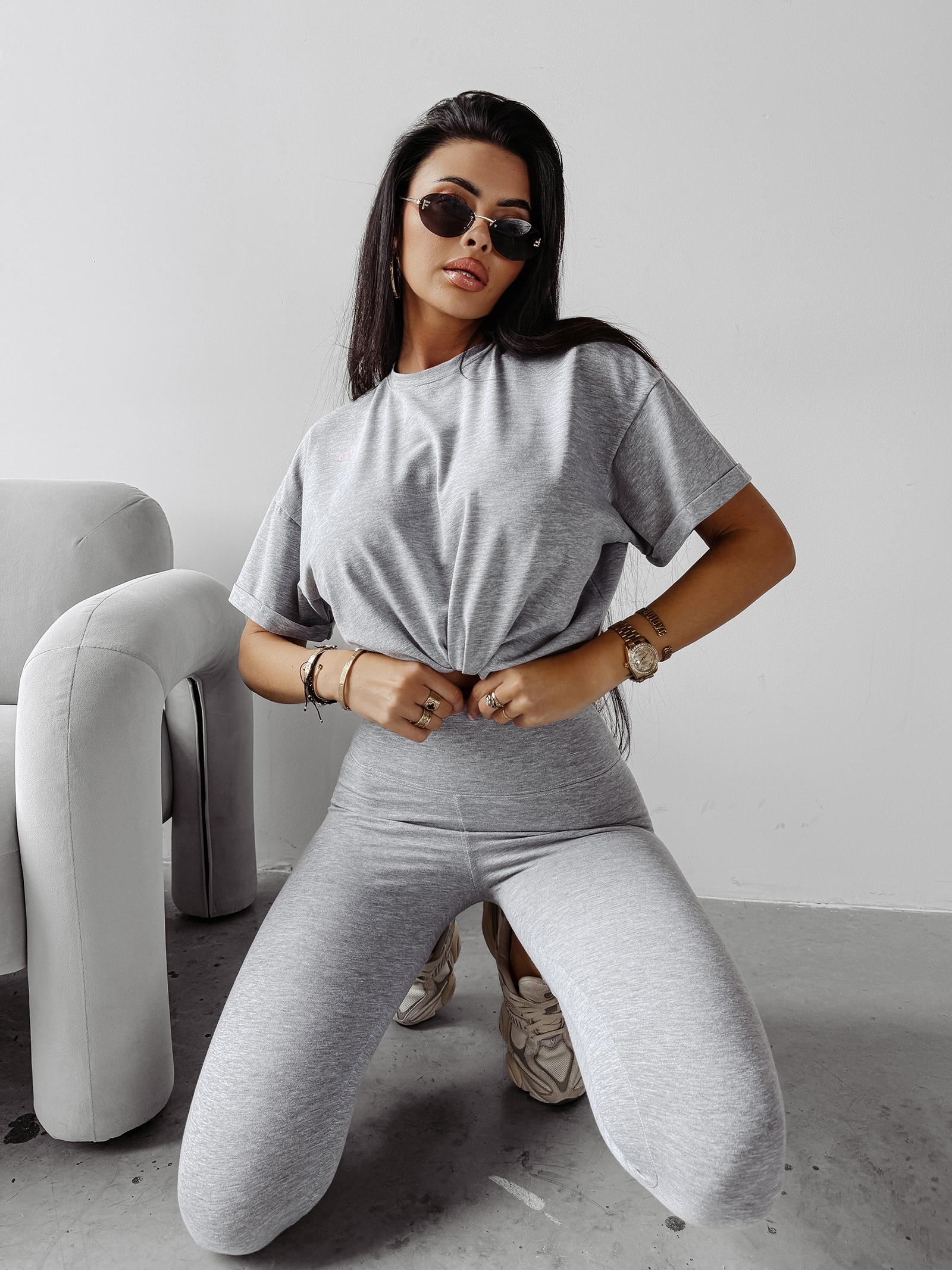 Komplet bawełniany DESSERT OLAVOGA szary Komplet bawełniany DESSERT OLAVOGA szary