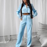 Komplet elegancki ETIKE OLAVOGA niebieski